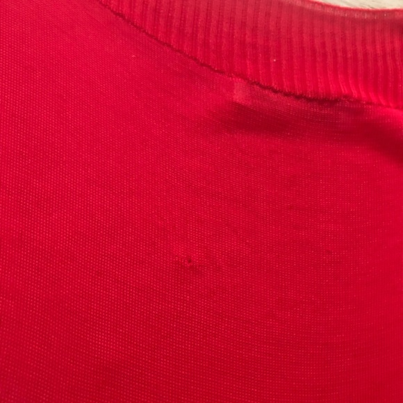 Zara Knit Bright Red Long Sleeve Top - Picture 8 of 9